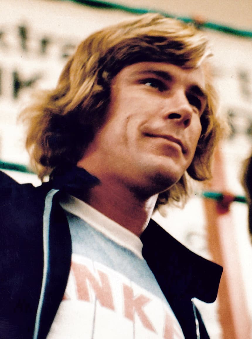 James Hunt, Formula 1 driver portrait
