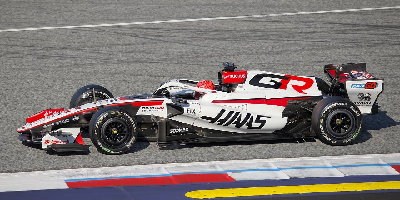 Haas VF-26 — Haas F1 Team 2026 Formula 1 car on track